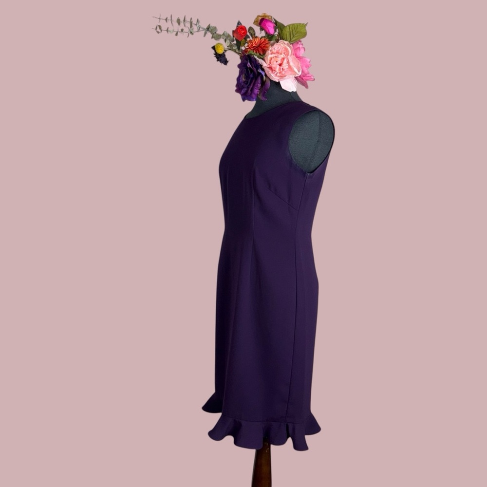 Danny & Nicole purple sleeveless dress - Picture 10 of 12